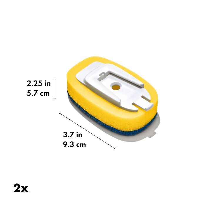 Soap Dispensing Dish Scrub Refills - 2-Pack