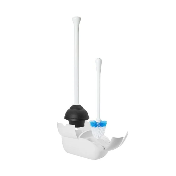 Toilet Brush & Plunger Combo Set