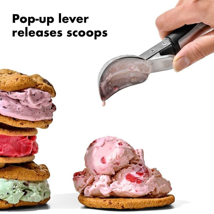 Steel Lever Ice Cream Scoop