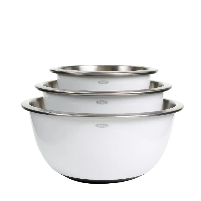 3-Piece Stainless Steel Mixing Bowl Set