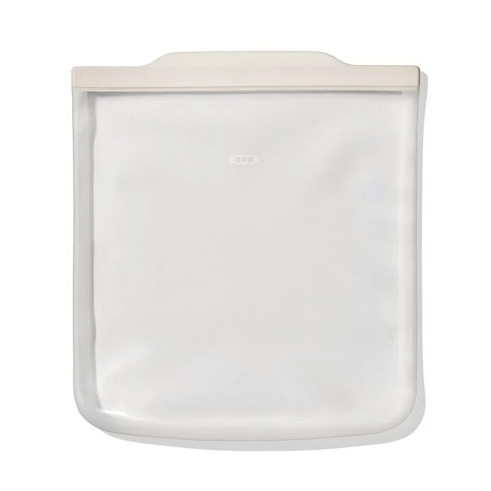 Silicone Reusable Bag - Gallon Bag (128 oz) - Oat