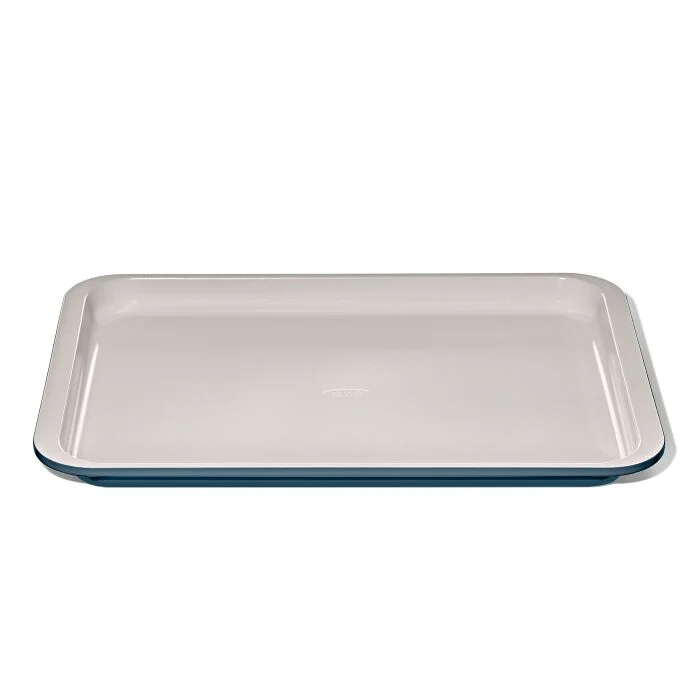 Non-Stick Pro Ceramic Coated Metal Bakeware Half Sheet Pan - Storm Blue