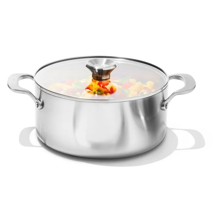 OXO Tri-Ply Stainless Non-Stick Mira Series 5.2 Qt Casserole with Lid