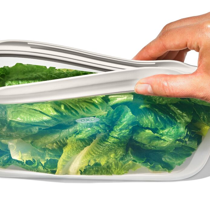 Silicone Reusable Bag - Stand-Up Half Gallon (64 oz) - Oat