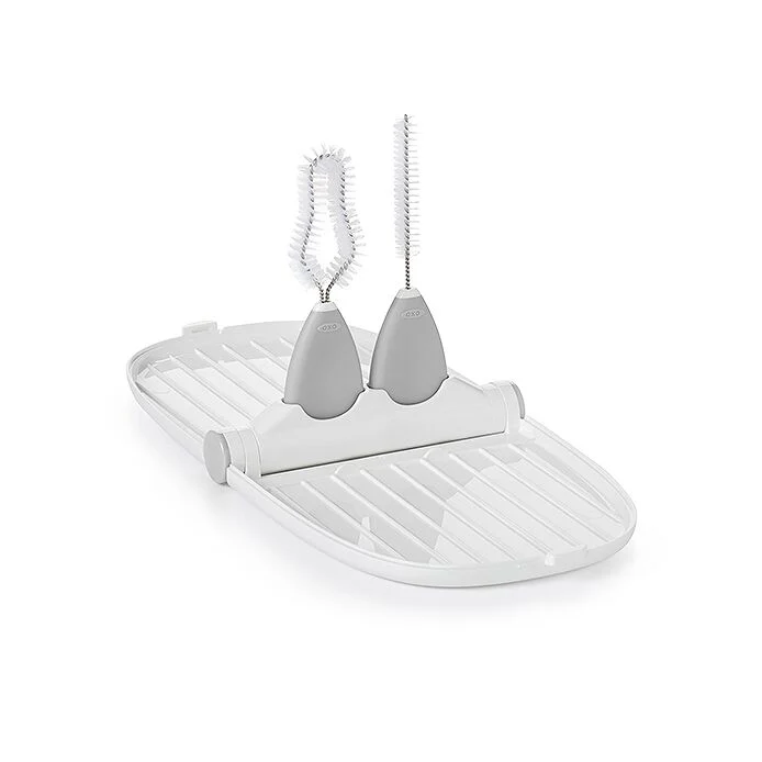 Breast Pump Parts Drying Rack with Detail Brushes