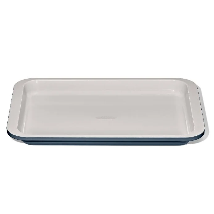 Non-Stick Pro Ceramic Coated Metal Bakeware Quarter Sheet Pan - Storm Blue