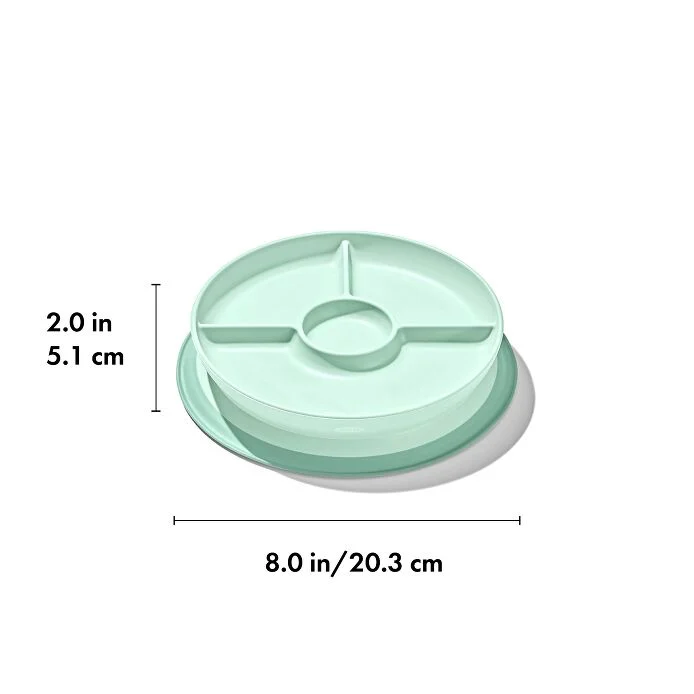 Stick & Stay Suction Divided Plate