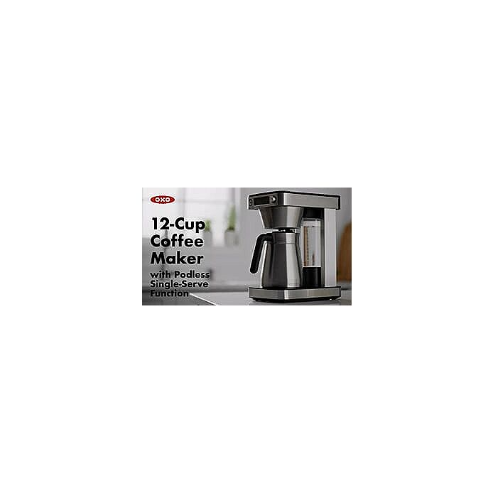 12-Cup Coffee Maker with Podless Single-Serve Function