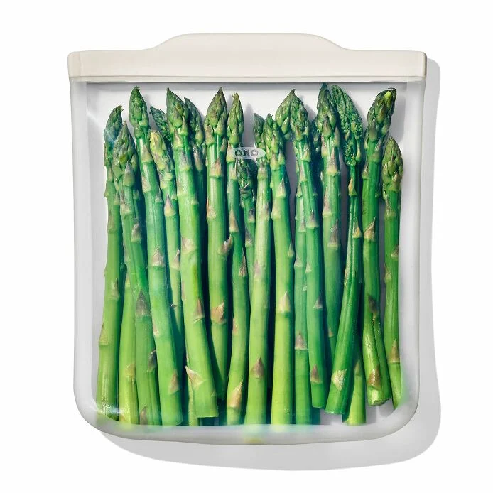 Silicone Reusable Bag - Half Gallon Bag (64 oz) - Oat