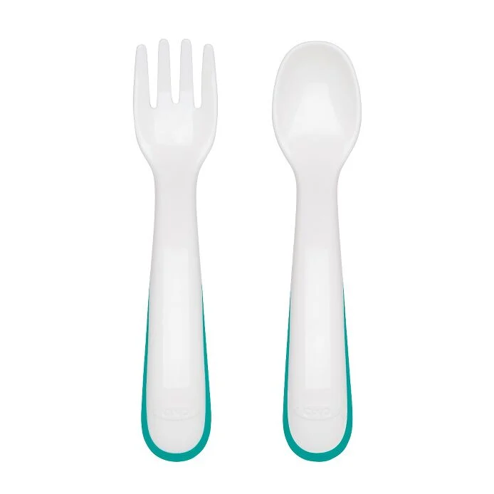 OXO Tot On-the-Go Fork and Spoon Set with Travel Case