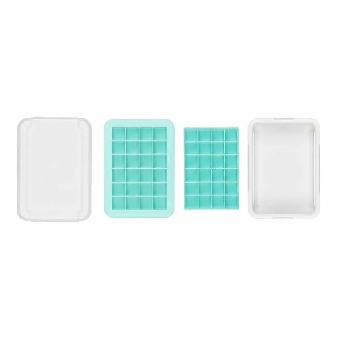 Covered Silicone Ice Cube Tray-Cocktail Cubes