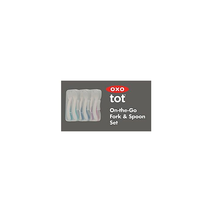 OXO Tot On-the-Go Fork and Spoon Set with Travel Case