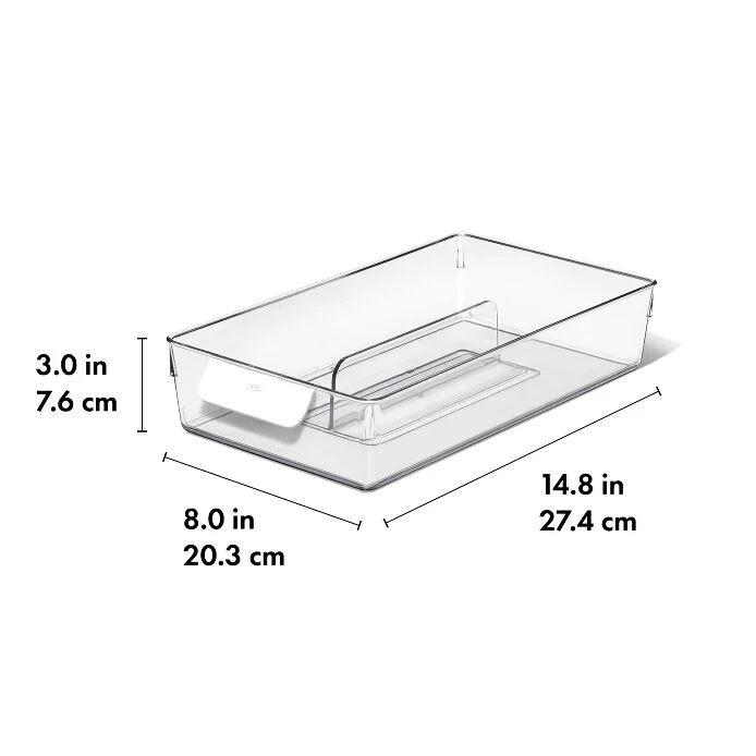 OXO Good Grips Adjustable Refrigerator Storage Bin