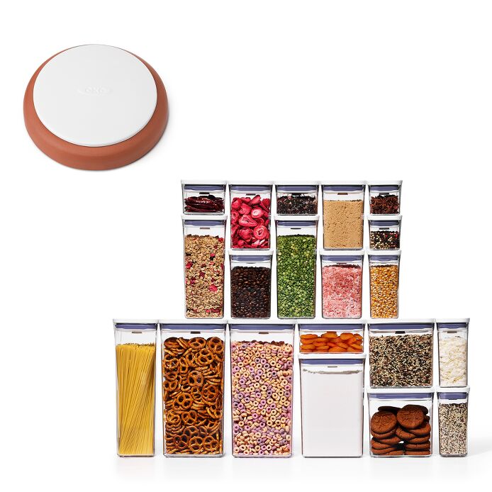 POP Brown Sugar Keeper & 20-Piece POP Container Set Bundle