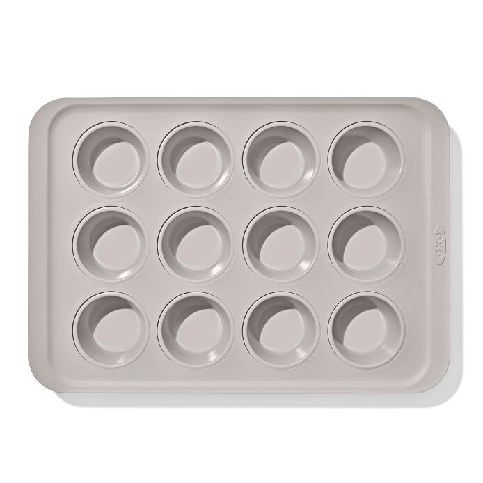 Non-Stick Pro Ceramic Coated Metal Bakeware 12-Cup Muffin Pan - Biscuit