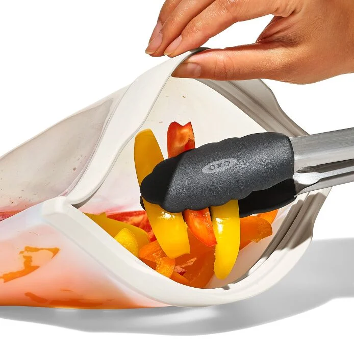 Silicone Reusable Bag - Stand-Up Half Gallon (64 oz) - Oat