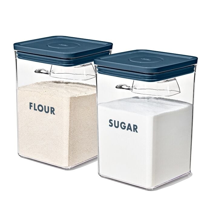 8-Piece Prelabeled Baking POP Container Set – Storm Blue