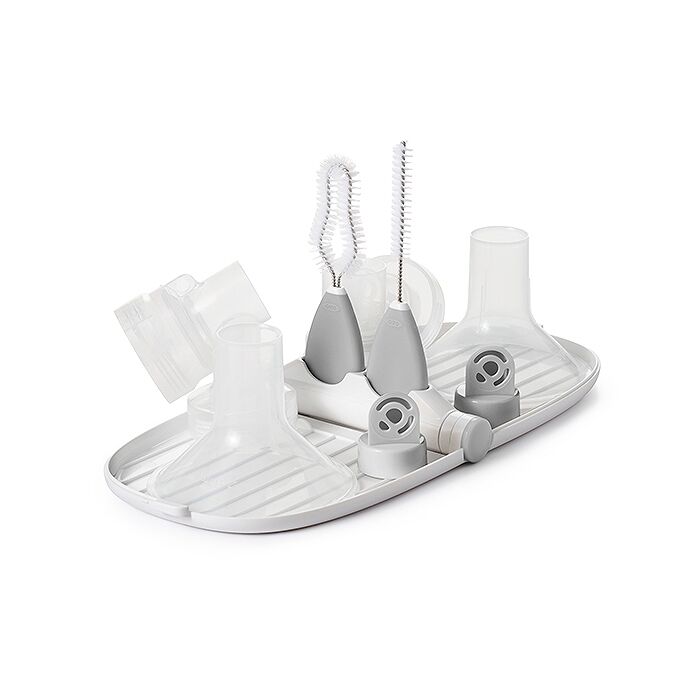 Breast Pump Parts Drying Rack with Detail Brushes