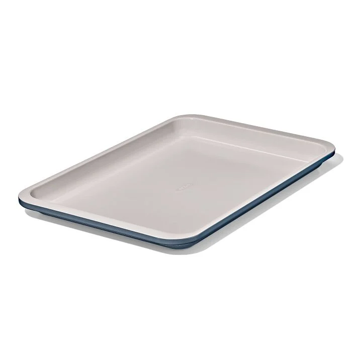Non-Stick Pro Ceramic Coated Metal Bakeware Quarter Sheet Pan - Storm Blue