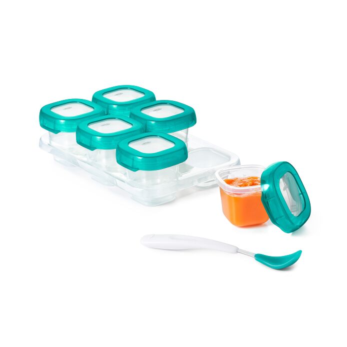 2 oz Baby Blocks™ Plastic Freezer Storage Containers