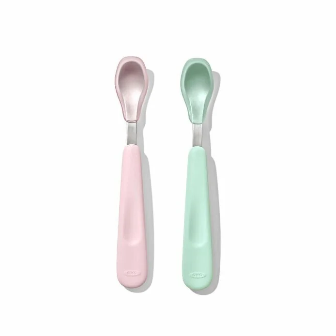 Feeding Spoon Set with Soft Silicone