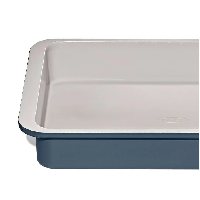 Non-Stick Pro Ceramic Coated Metal Bakeware 9” x 13” Cake Pan – Storm Blue