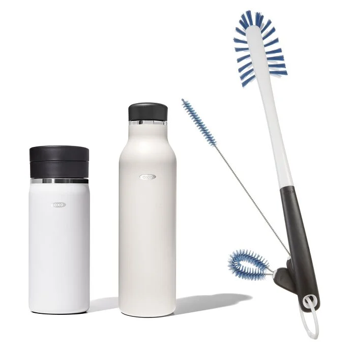 Thermal Mug Insulated Bottle & Bottle Brush Bundle