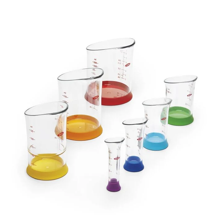 7 Piece Liquid Measuring Beaker Set