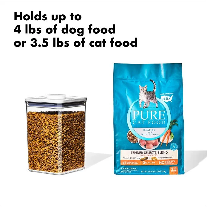 OXO Good Grips Pet POP Container – 44 Qt/4.2 L with Scoop