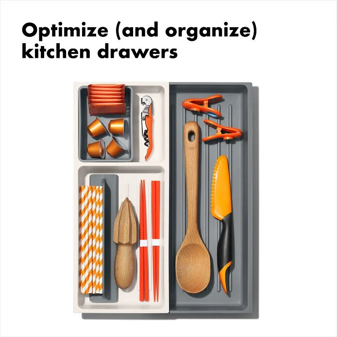 OXO GG EXPANDABLE KITCHEN TOOL DRAWER ORGANIZER