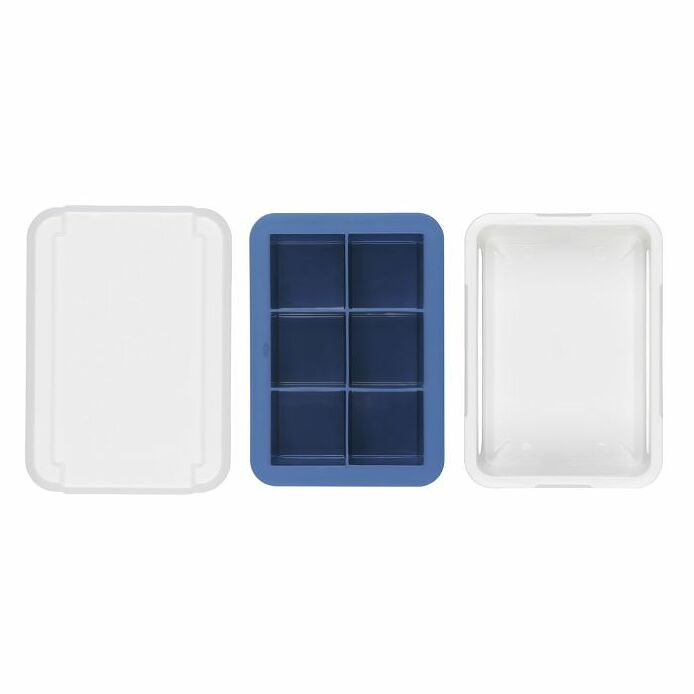 Covered Silicone Ice Cube Tray-Large Cube