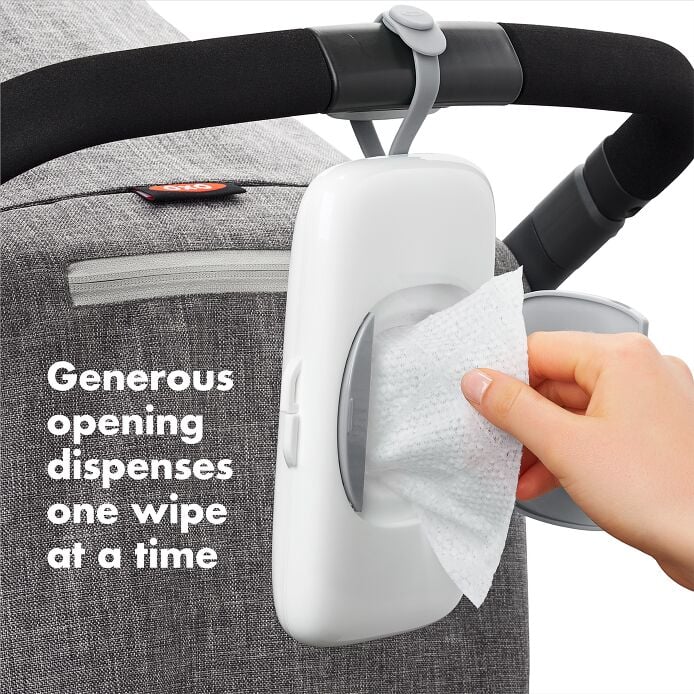 OXO TOT 2-Pack On-the-Go Wipes Dispenser. Gray