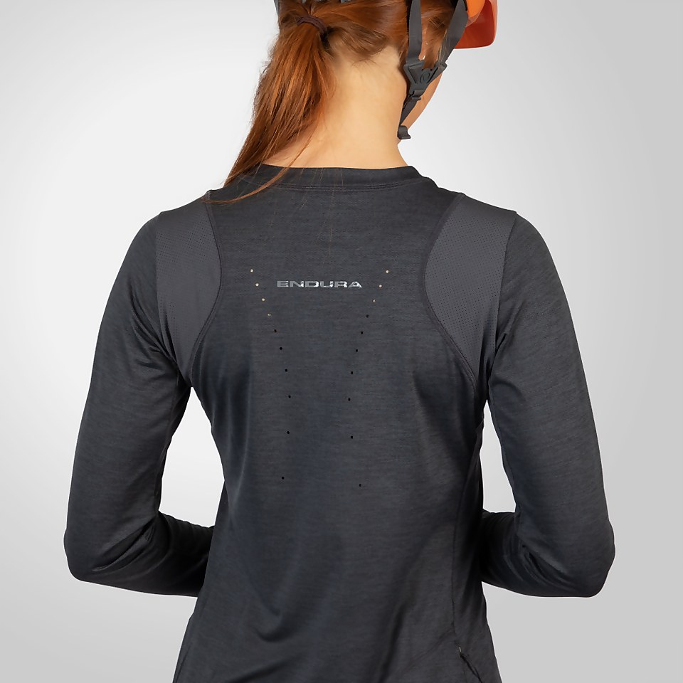 Women's SingleTrack L/S Jersey - Matt Grey - 2XL