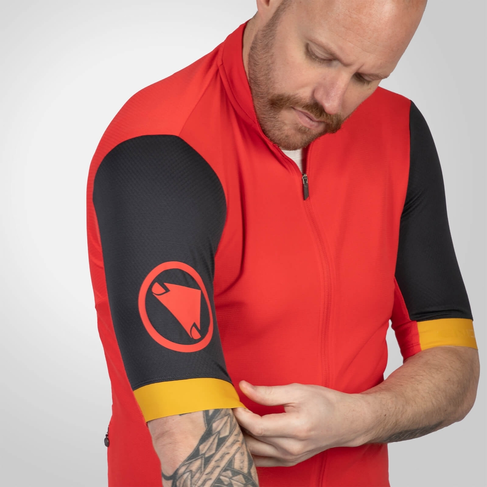 Men's FS260 S/S Jersey - Pomegranate - XXL (Relaxed Fit)