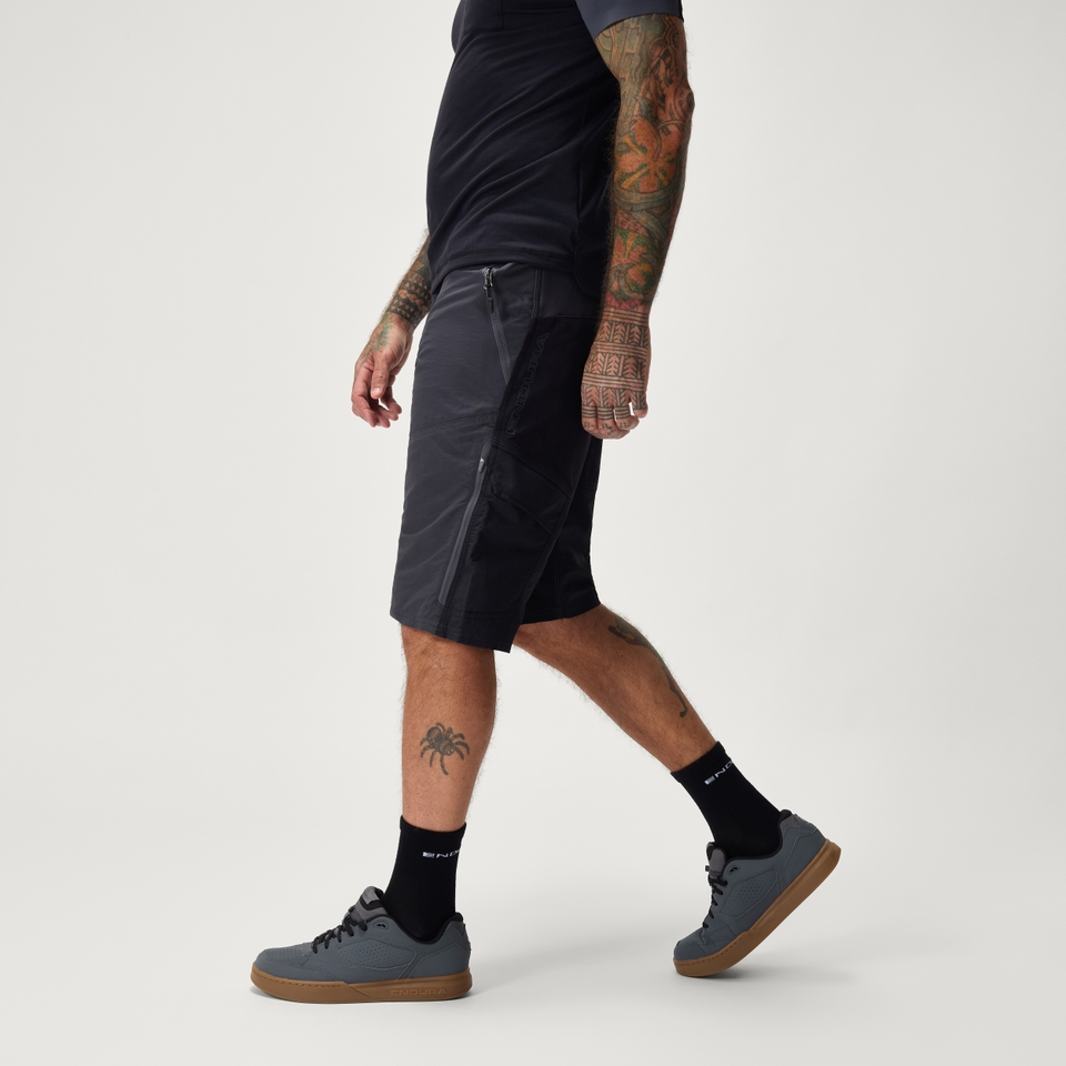 Men's Hummvee Short with Liner - Grey - XXXL