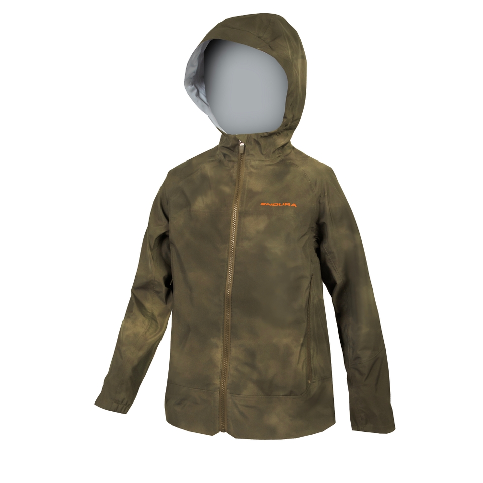 Kid's MT500 JR Waterproof Jacket - Tweed Green - 11-12