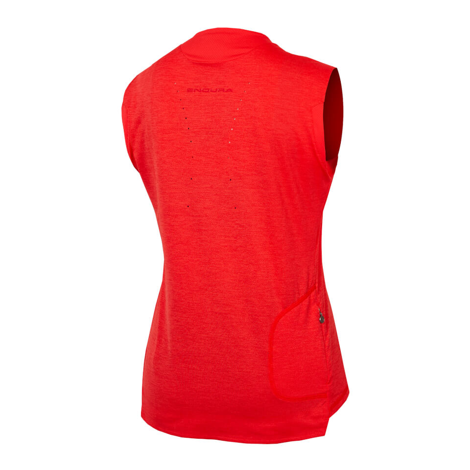 Women's SingleTrack Tank Top - Pomegranate - XXL