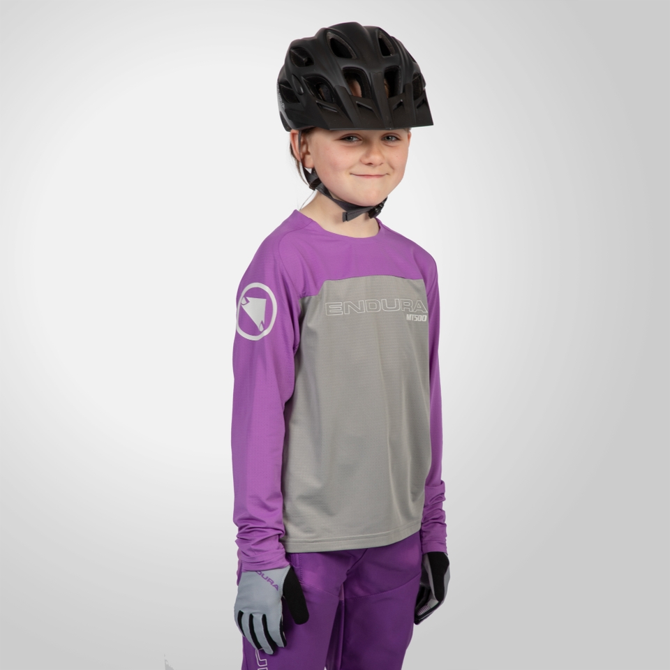 Kid's MT500 Burner L/S Jersey - Thistle - 13-14