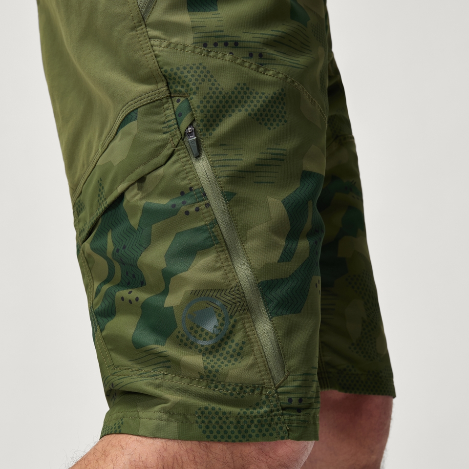 Men's Hummvee Short with Liner - Tonal Olive - XL