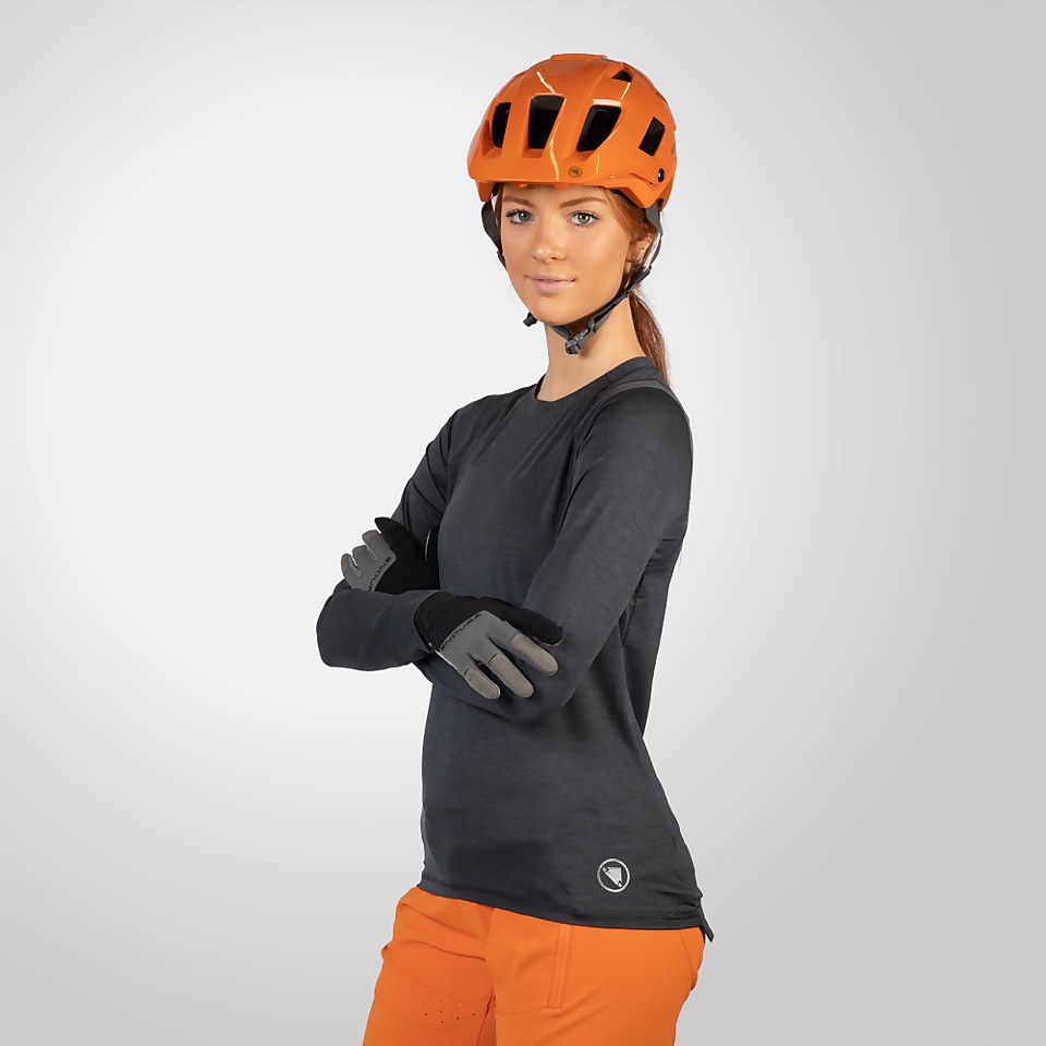 Women's SingleTrack L/S Jersey - Matt Grey - 2XL