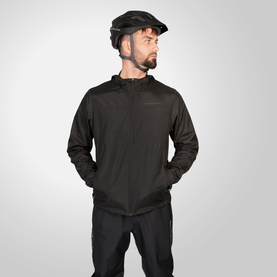 Men's Hummvee Windproof Shell Jacket - Black - XXXL