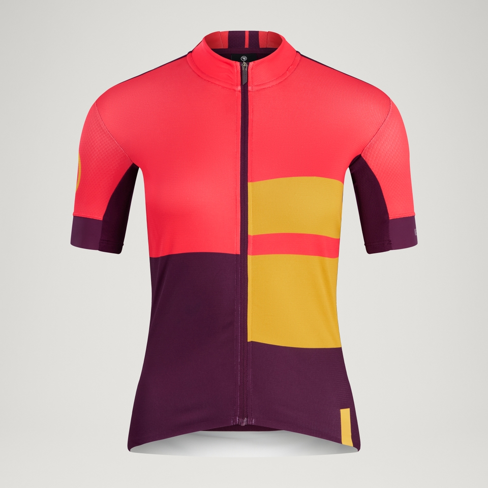 Women's FS260 Print S/S Jersey - Pomegranate - XL