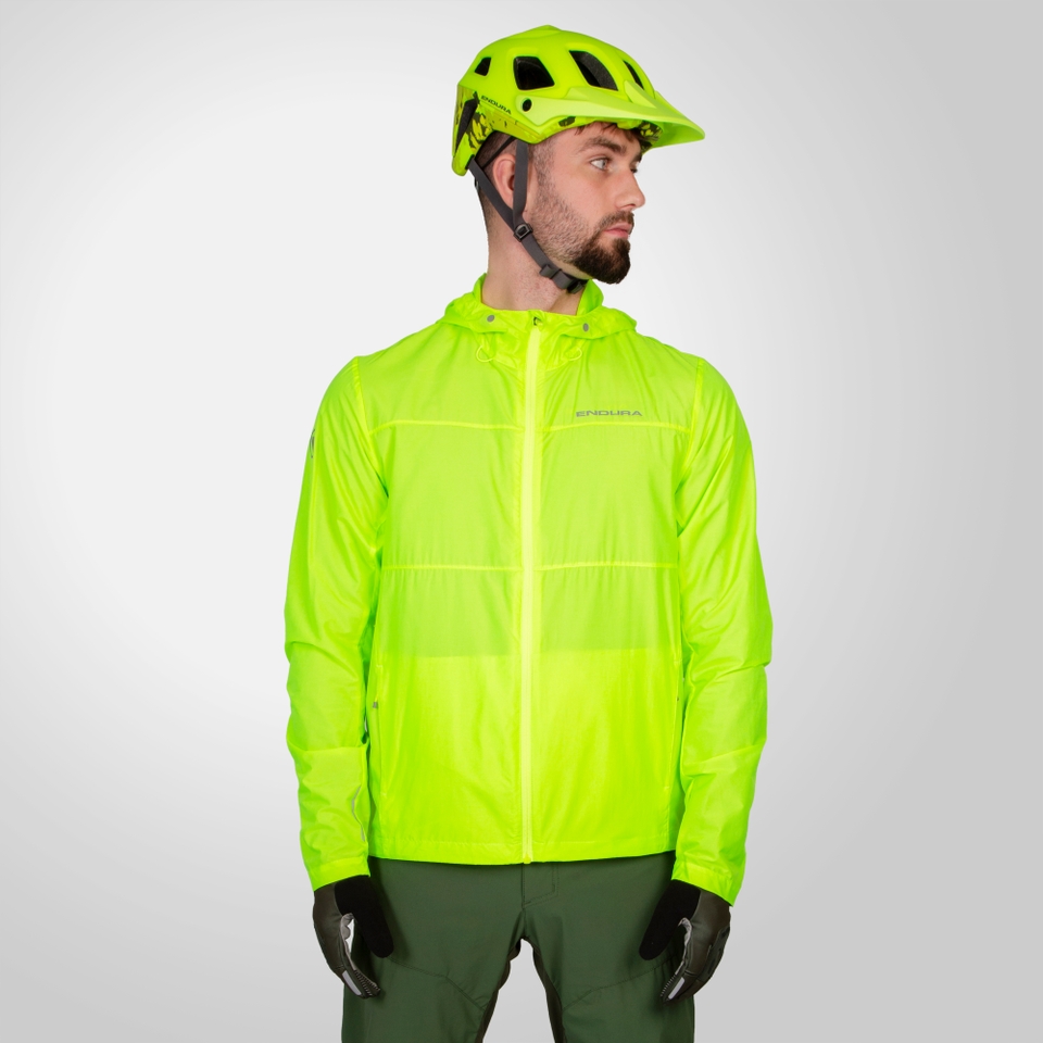 Men's Hummvee Windproof Shell Jacket - Hi-Viz Yellow - XXXL