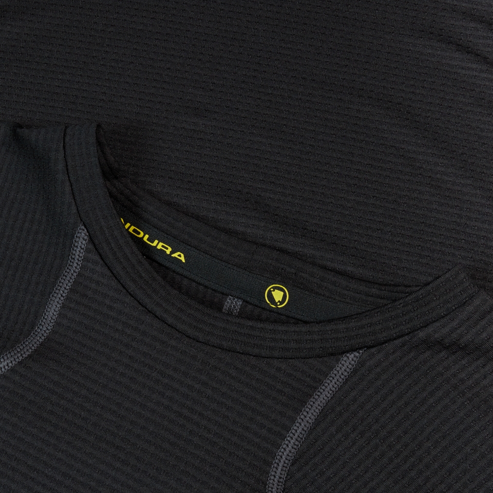 Unisex Long Sleeve Corner Shirt Black - XXS