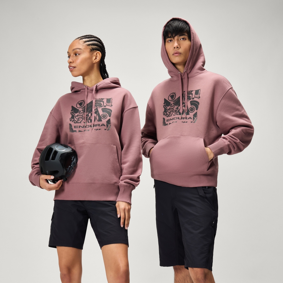 Unisex 'Gearworks' Hoodie - Dusky Mauve - XL