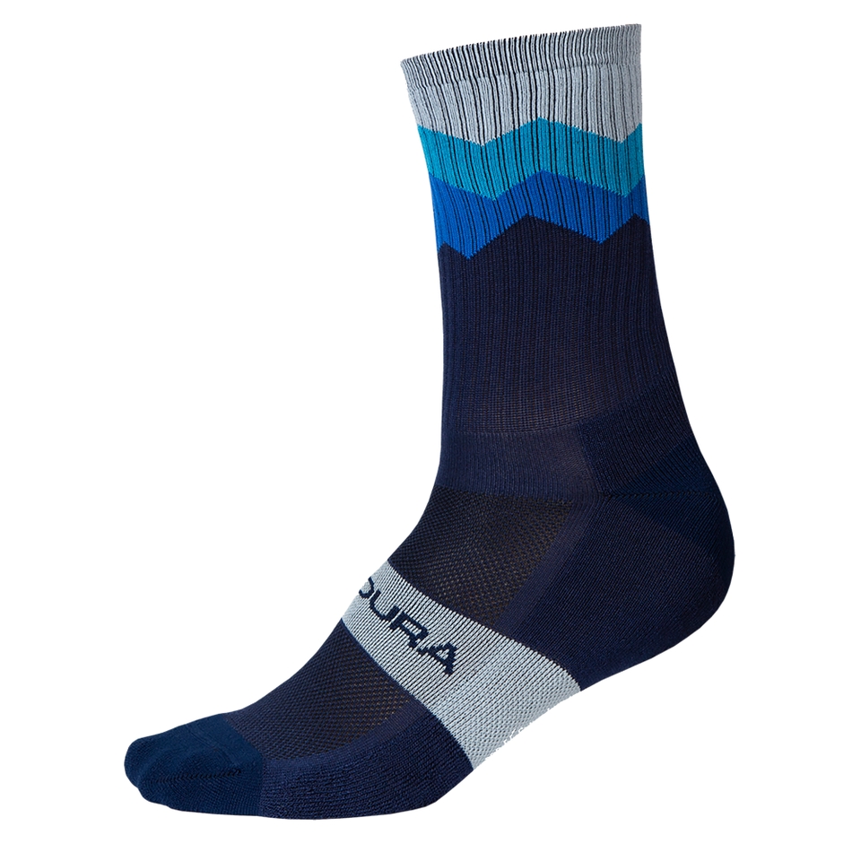 Men's Jagged Sock - Navy - S-M