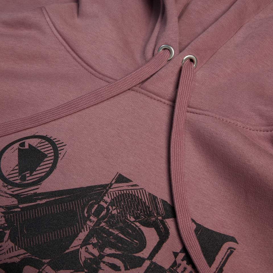 Unisex 'Gearworks' Hoodie - Dusky Mauve - XL