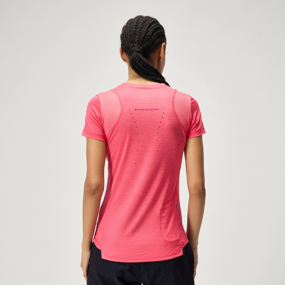 Women's SingleTrack S/S Jersey - Punch Pink - XL