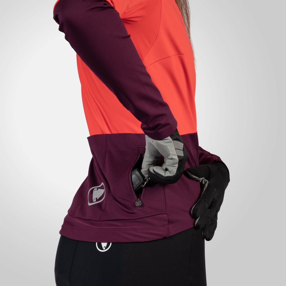 Women's FS260 Jetstream L/S Jersey - Aubergine - M