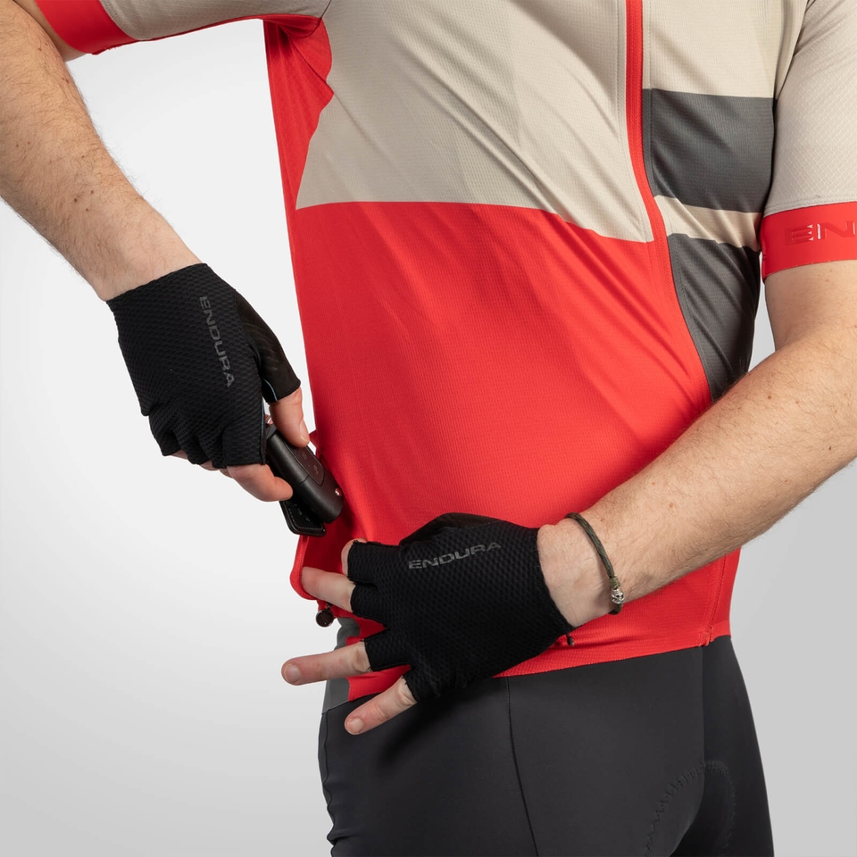 Men's FS260 Print S/S Jersey - Pomegranate - XXL